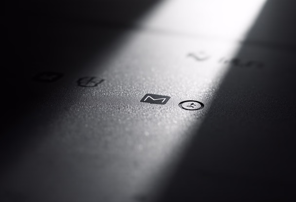 Abstract dark interface artwork