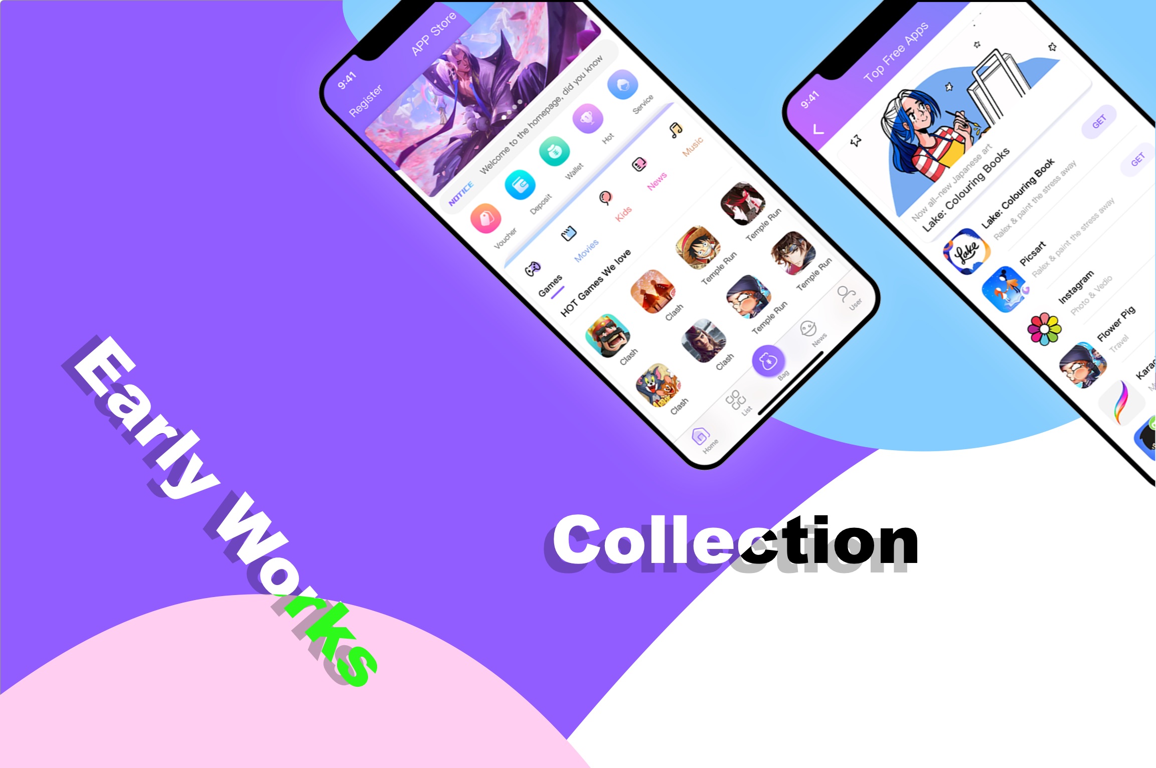 Collection of early product design work